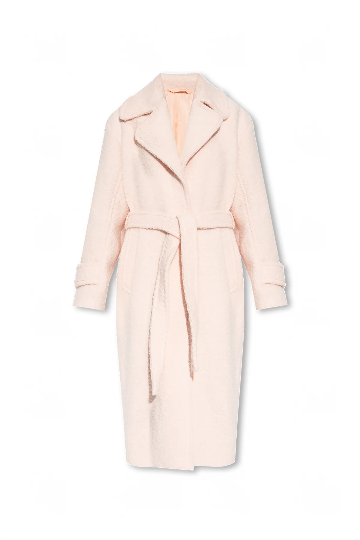 Belted wool coat