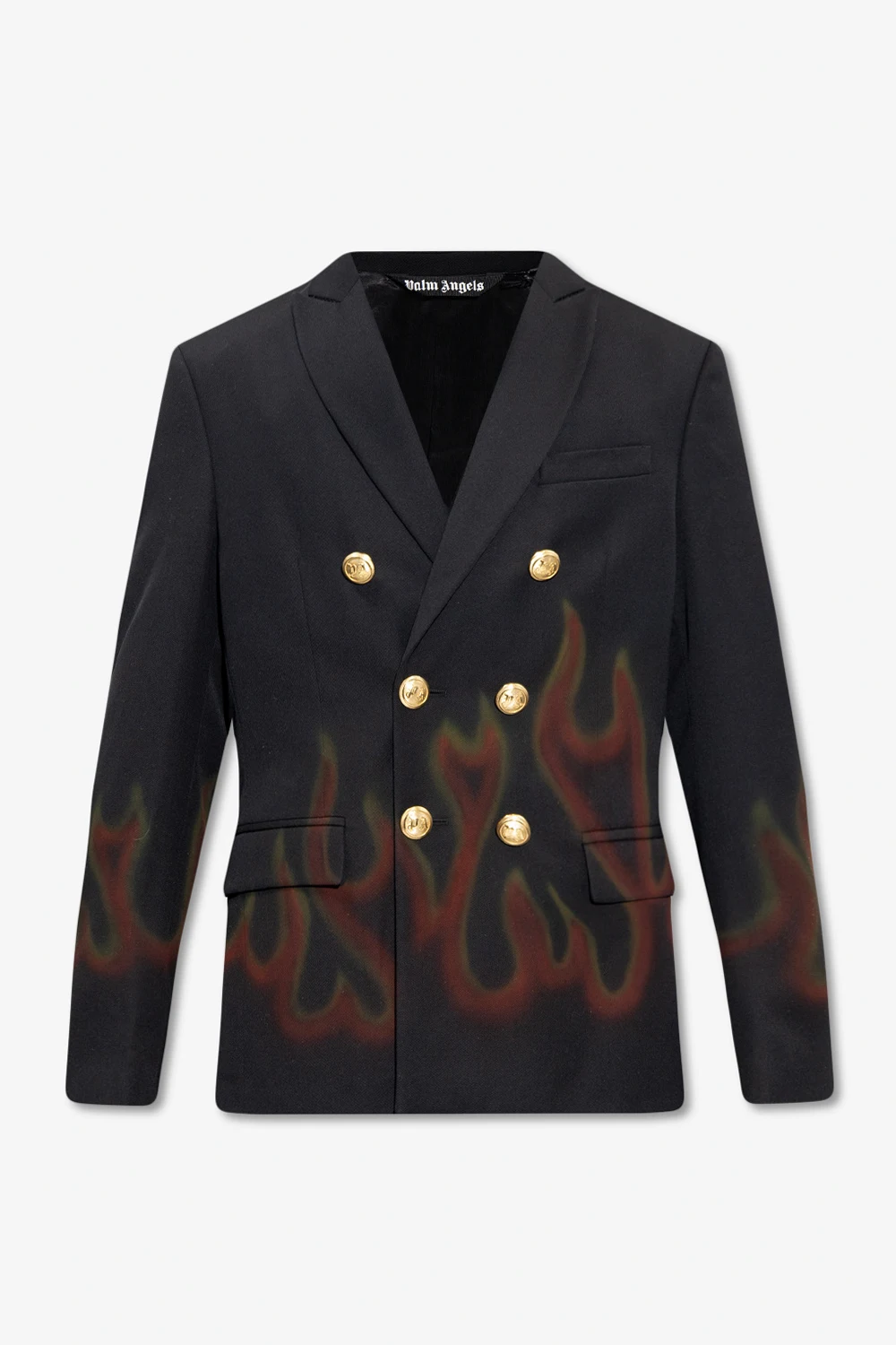 Blazer with flames motif