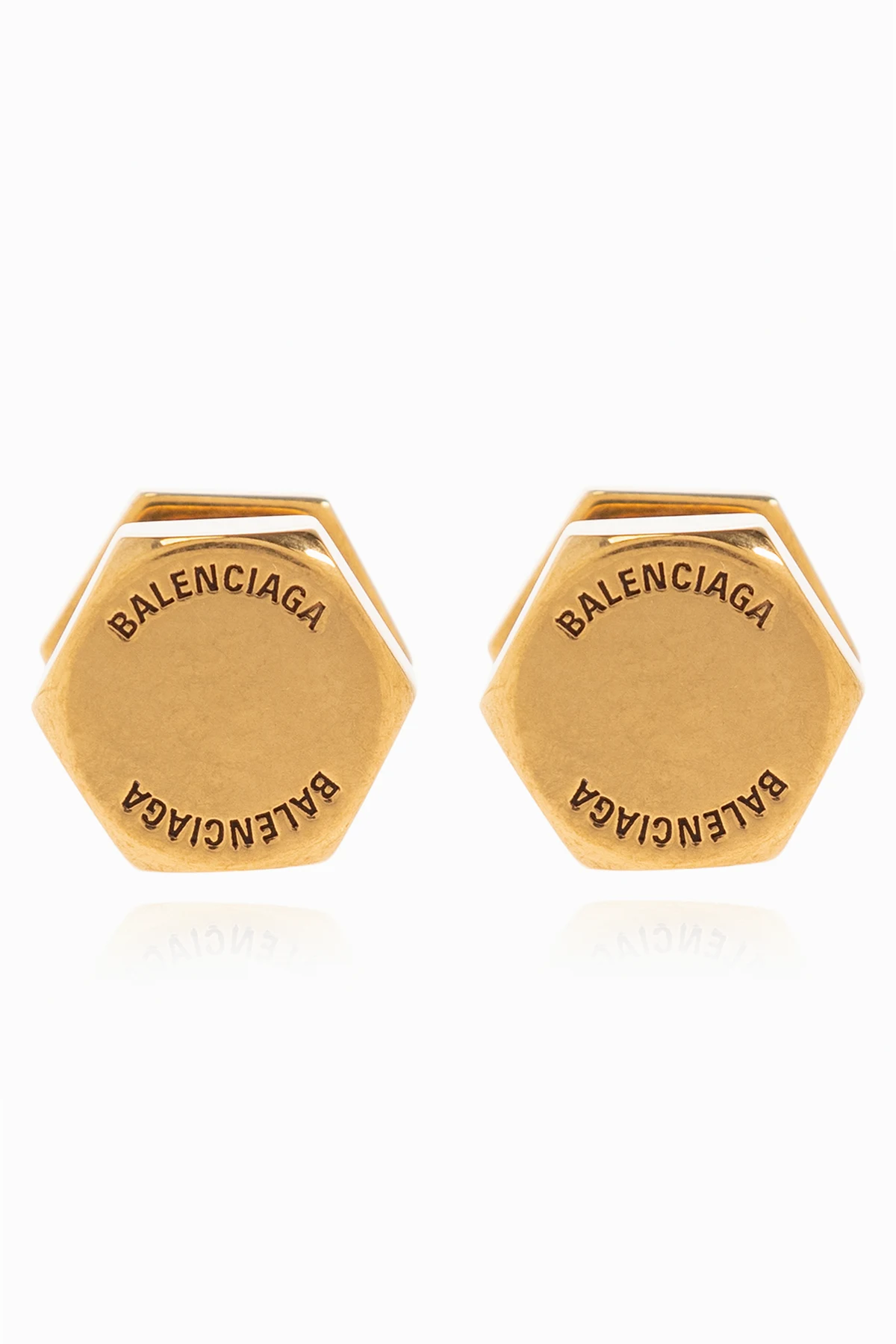 Mosiężne kolczyki ‘Garage’