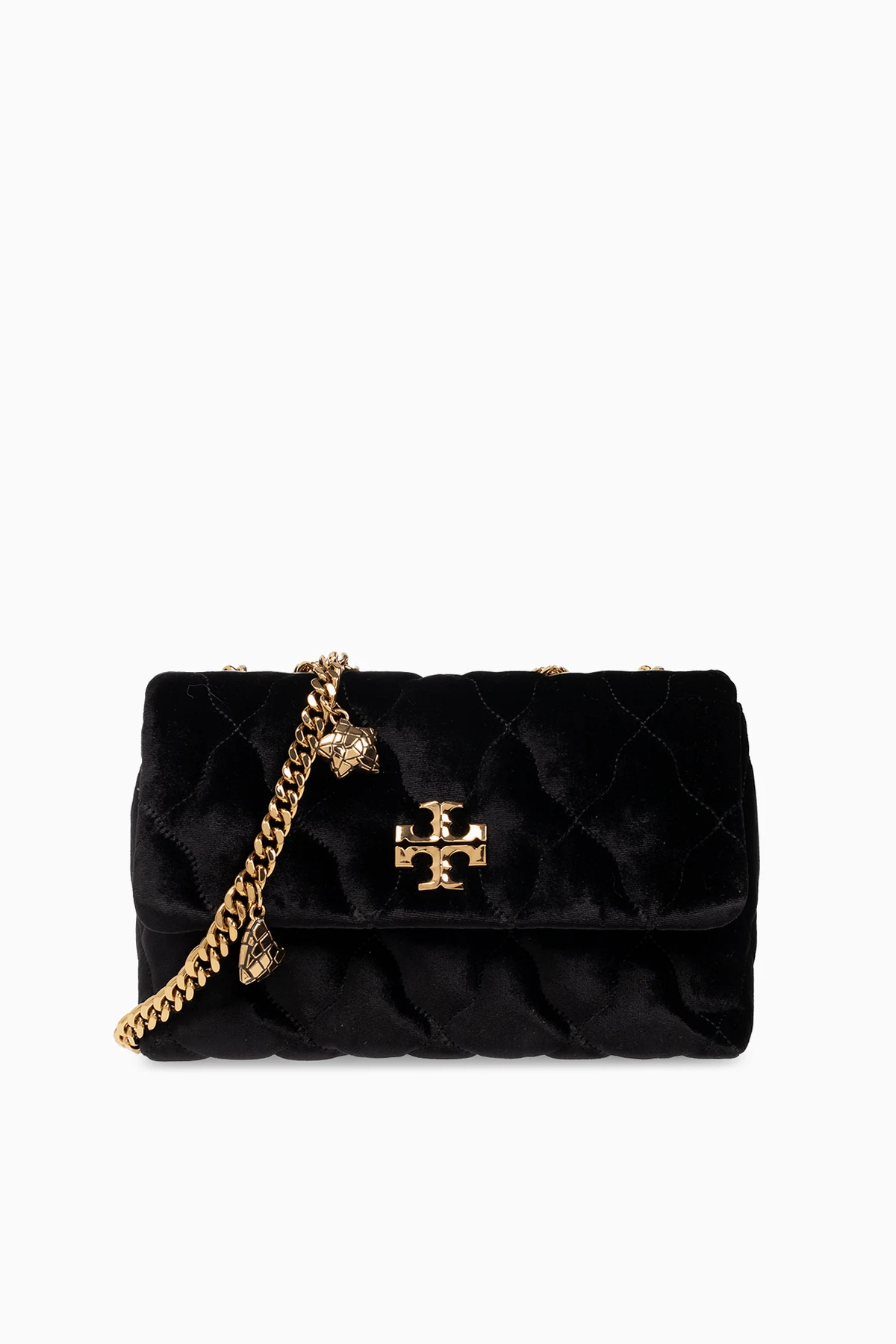‘Kira Small’ velour shoulder bag