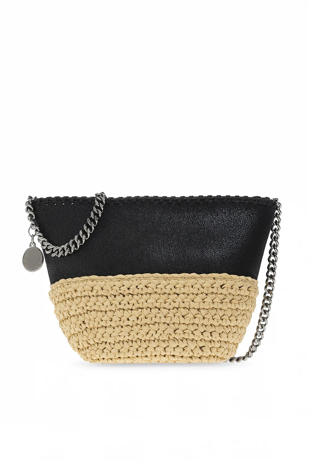 ‘Falabella Raffia Mini’ shoulder bag