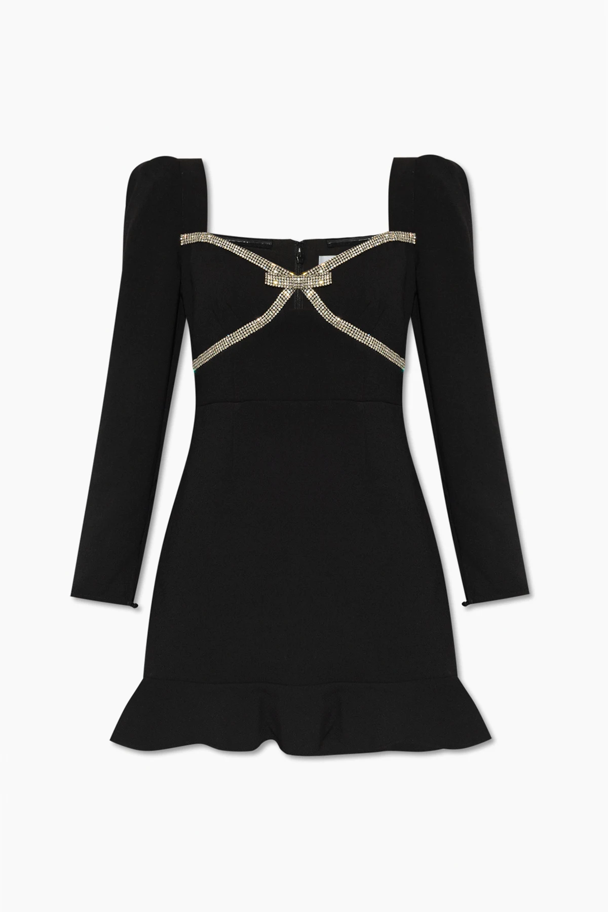 Dress with puff sleeves