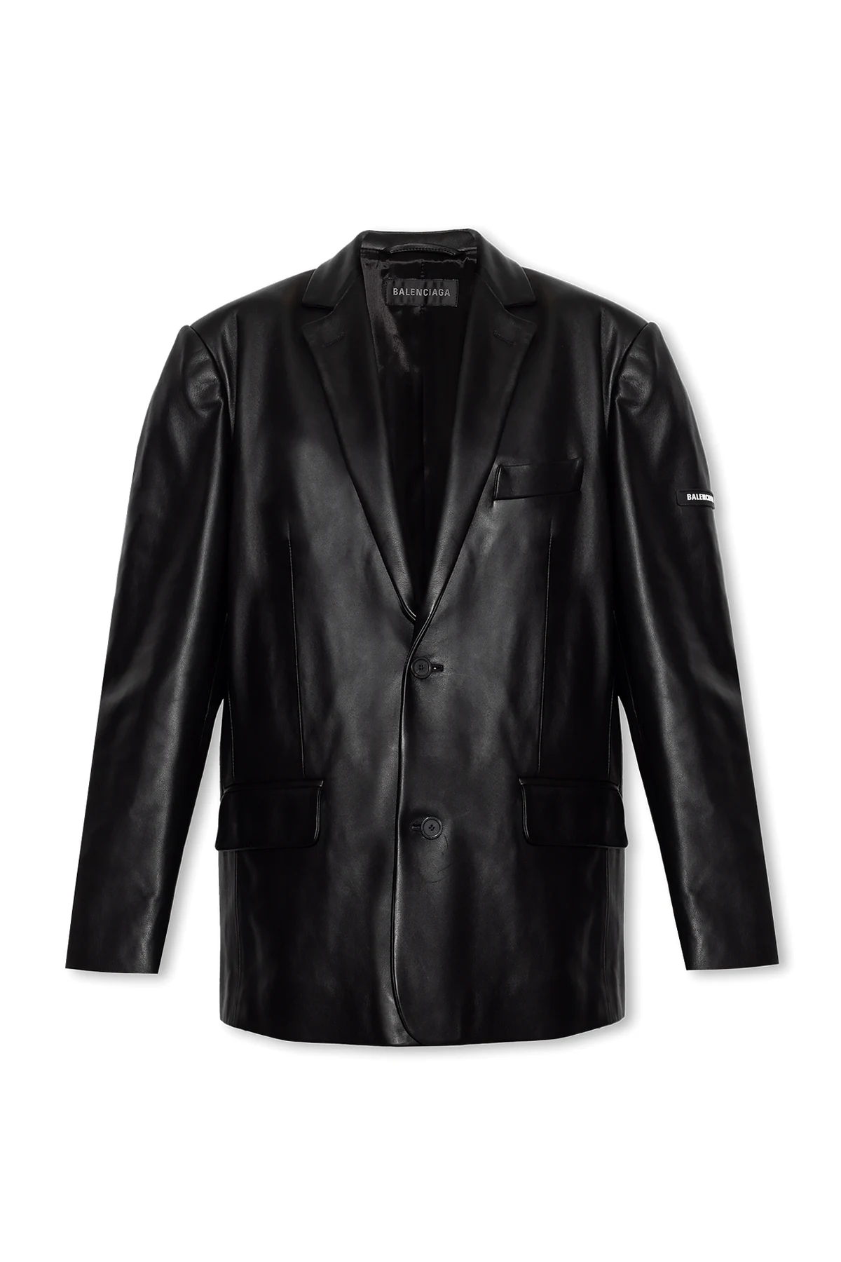 Leather blazer