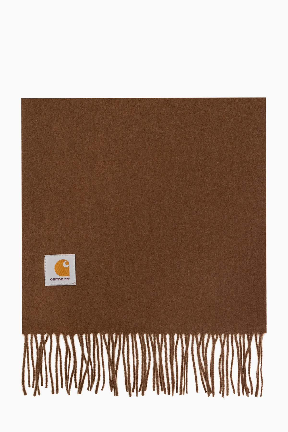 Wool scarf with logo