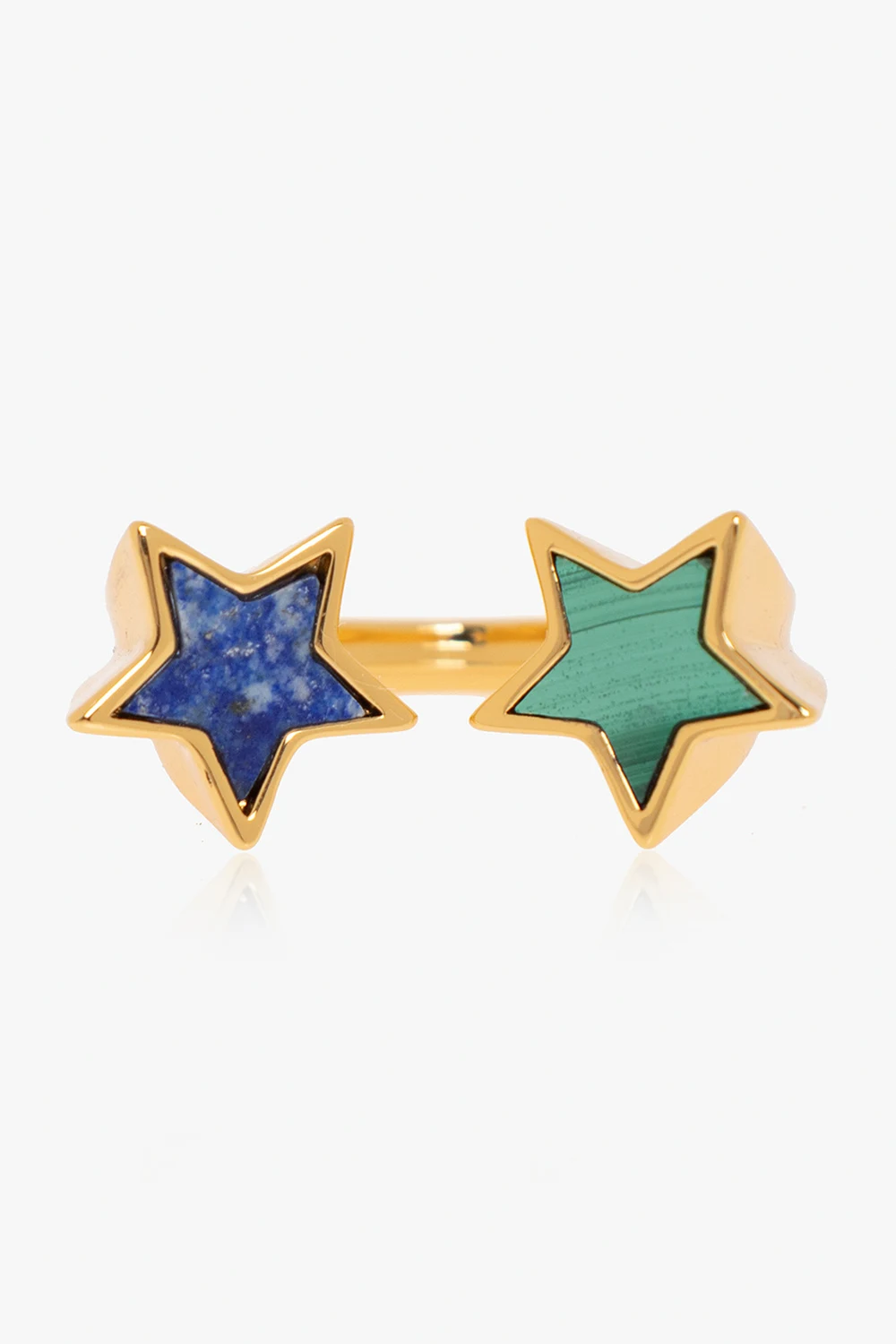 Gold-plated star ring