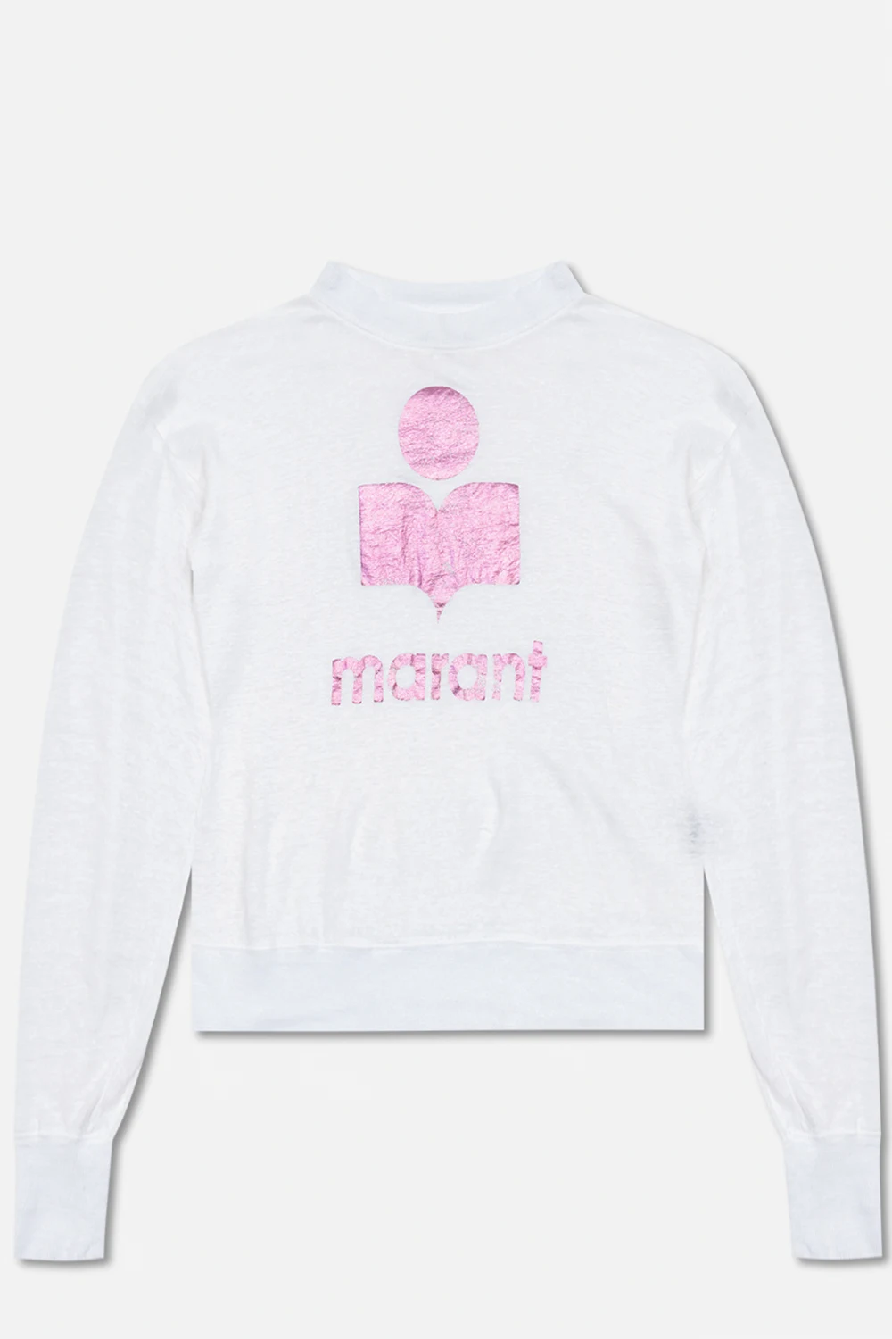‘Klowia’ linen T-shirt with logo