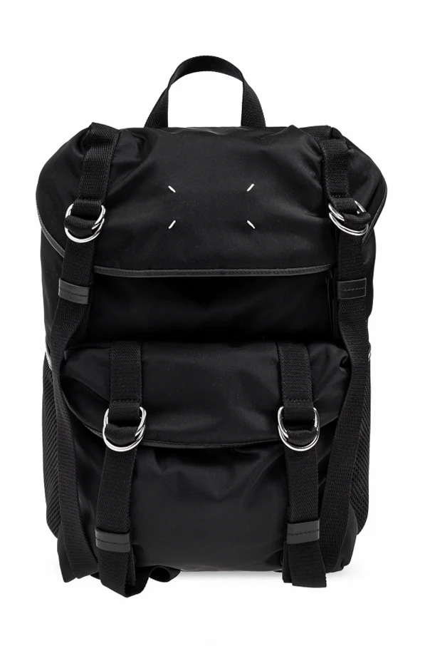 BLACK Backpack with logo