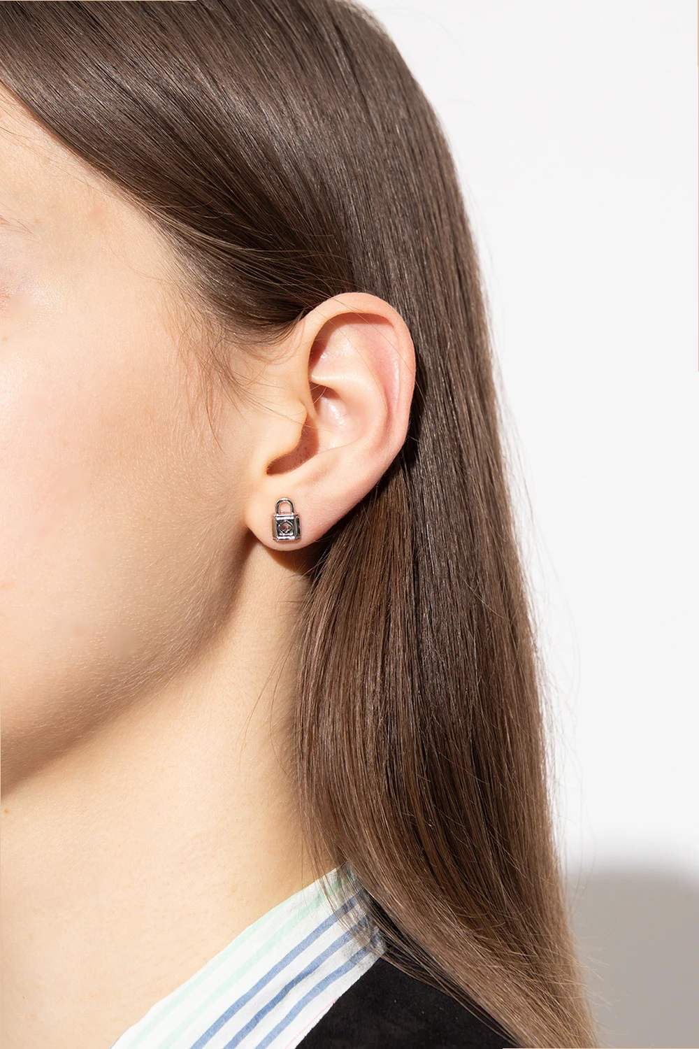 ‘Lock and Spade’ earrings