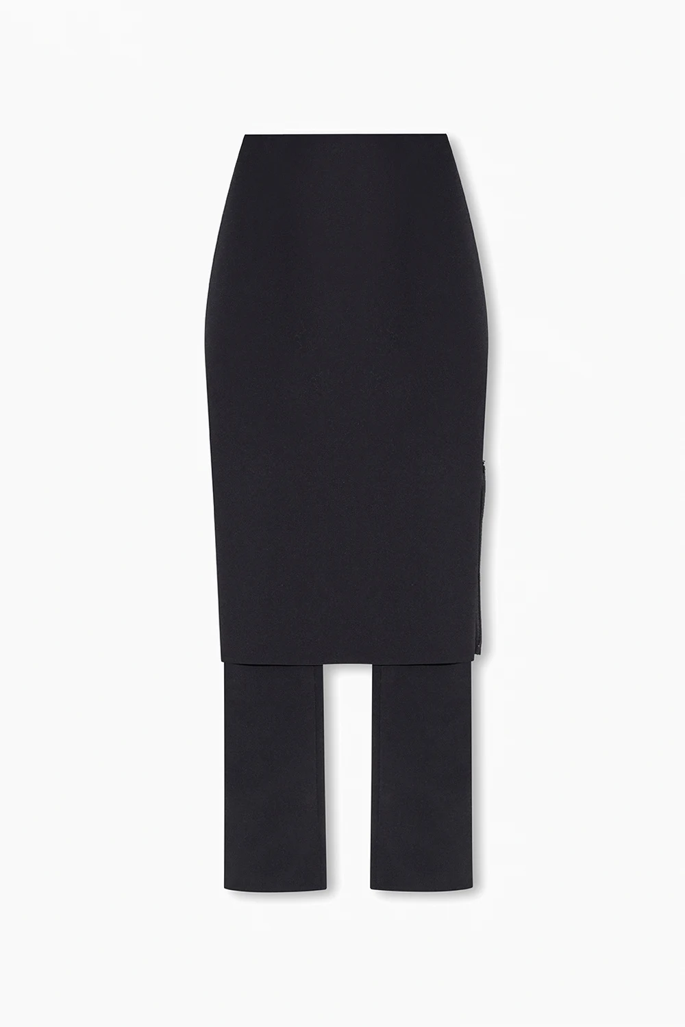 Technical trousers with skirt overlay