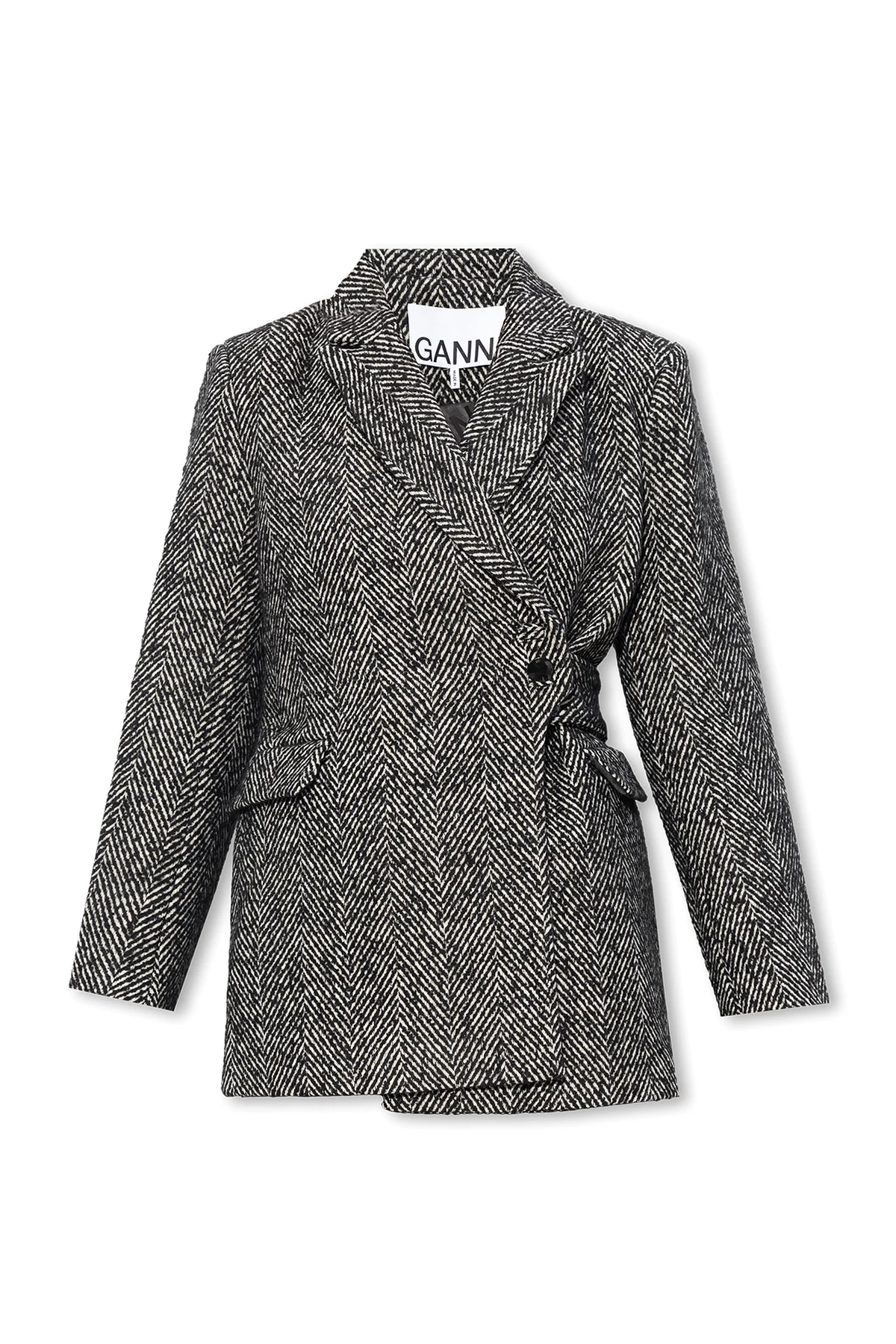 Short herringbone coat