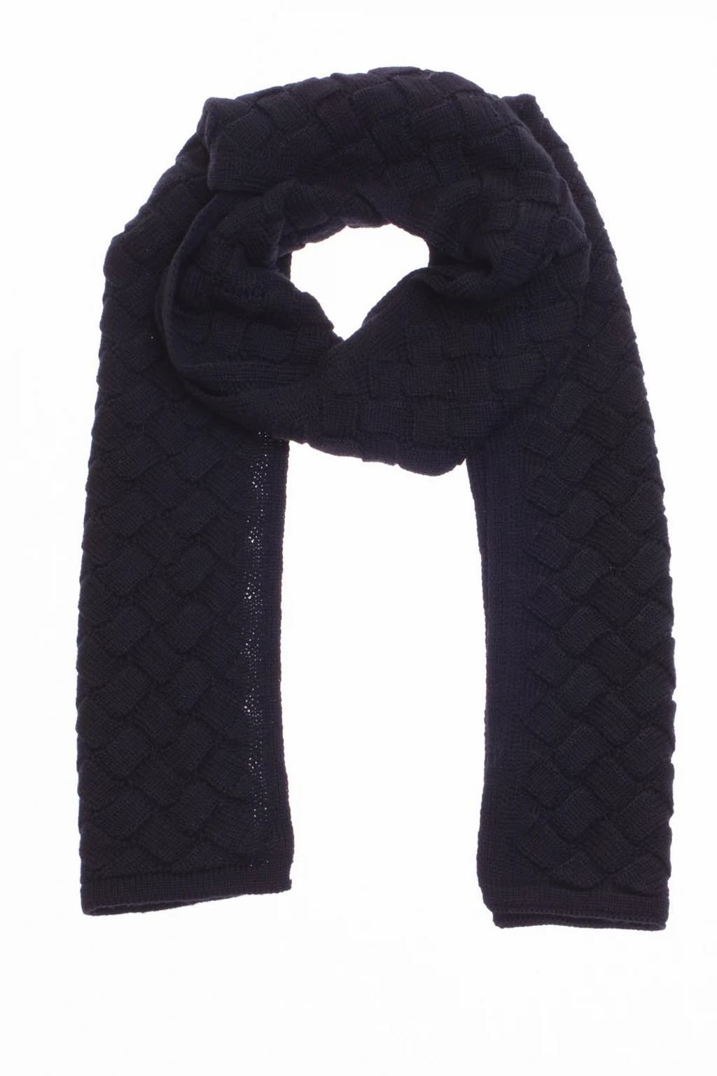 WEŁNIANY SZAL Z MOTYWEM 'INTRECCIATO'