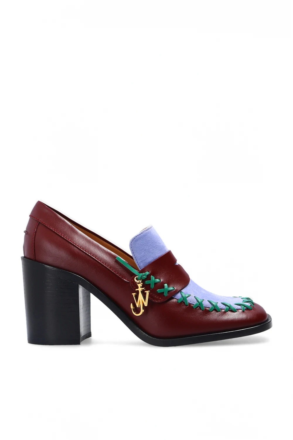 Heeled pumps with logo