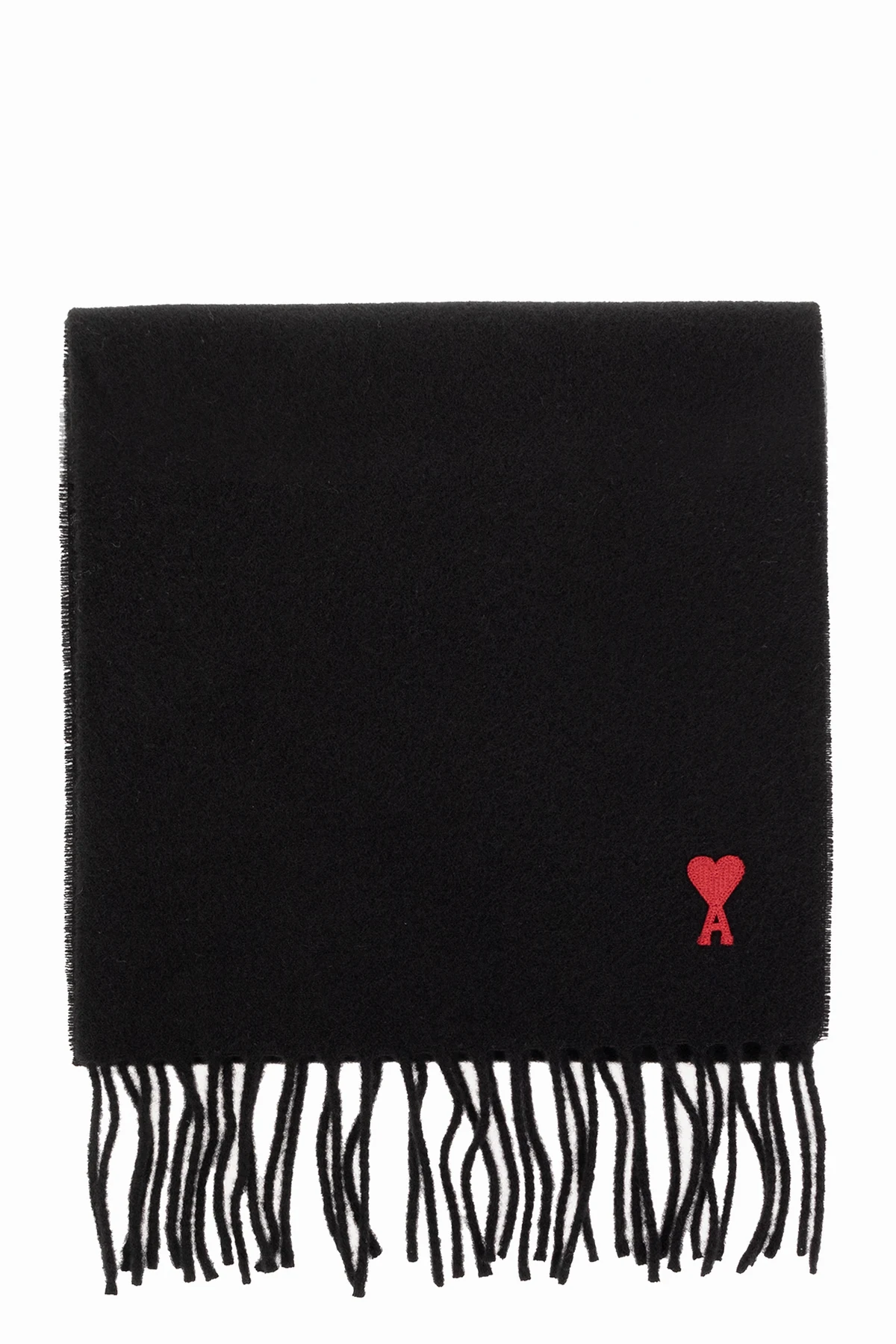 Wool scarf with logo