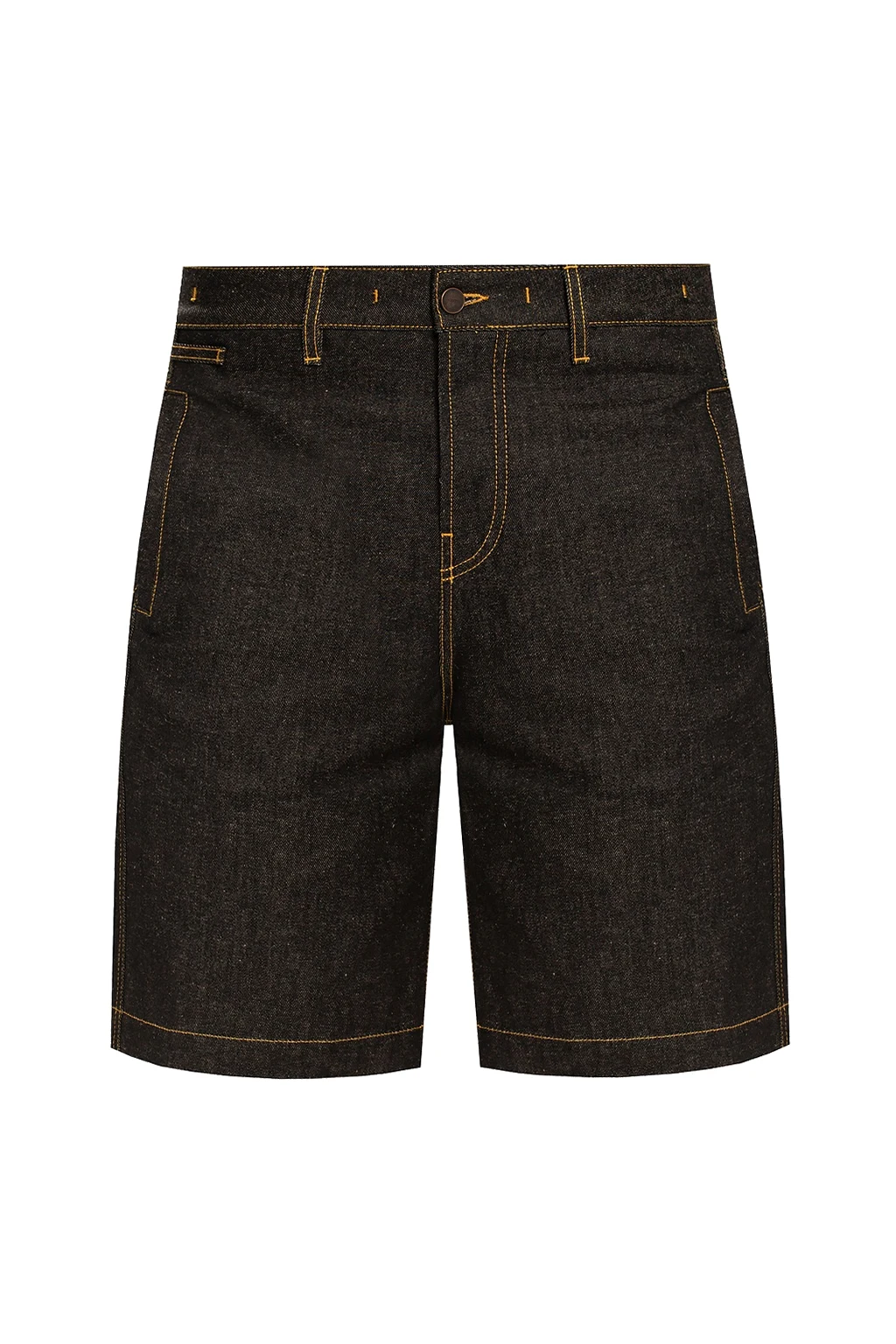 Jeansowe szorty z logo 'Nimes'