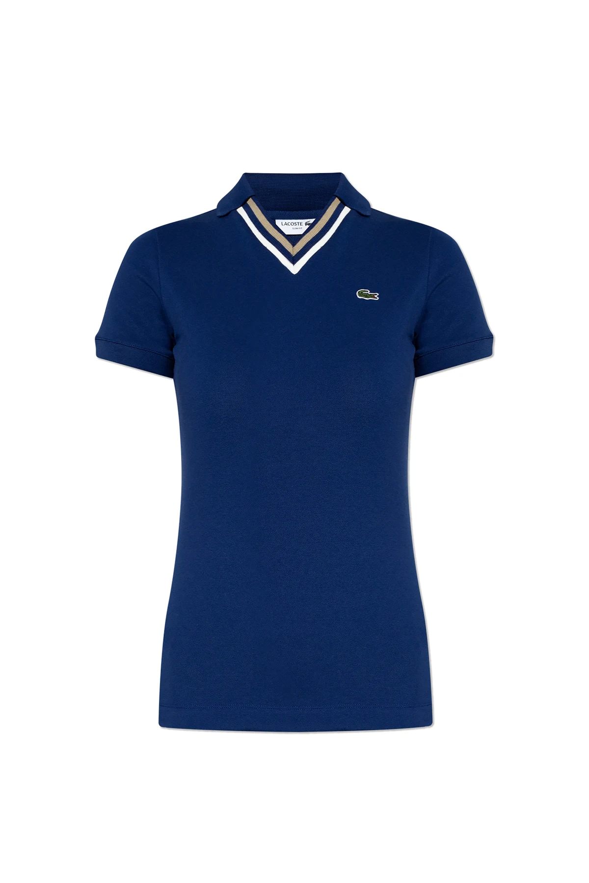 V-neck polo shirt