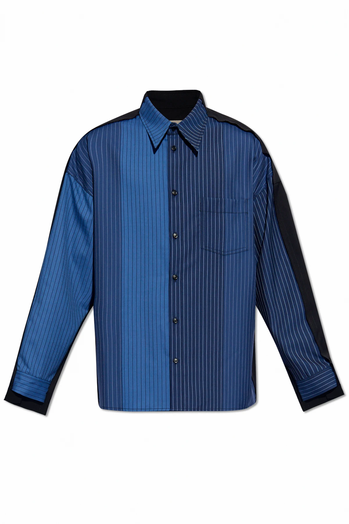 Loose-fitting shirt in wool