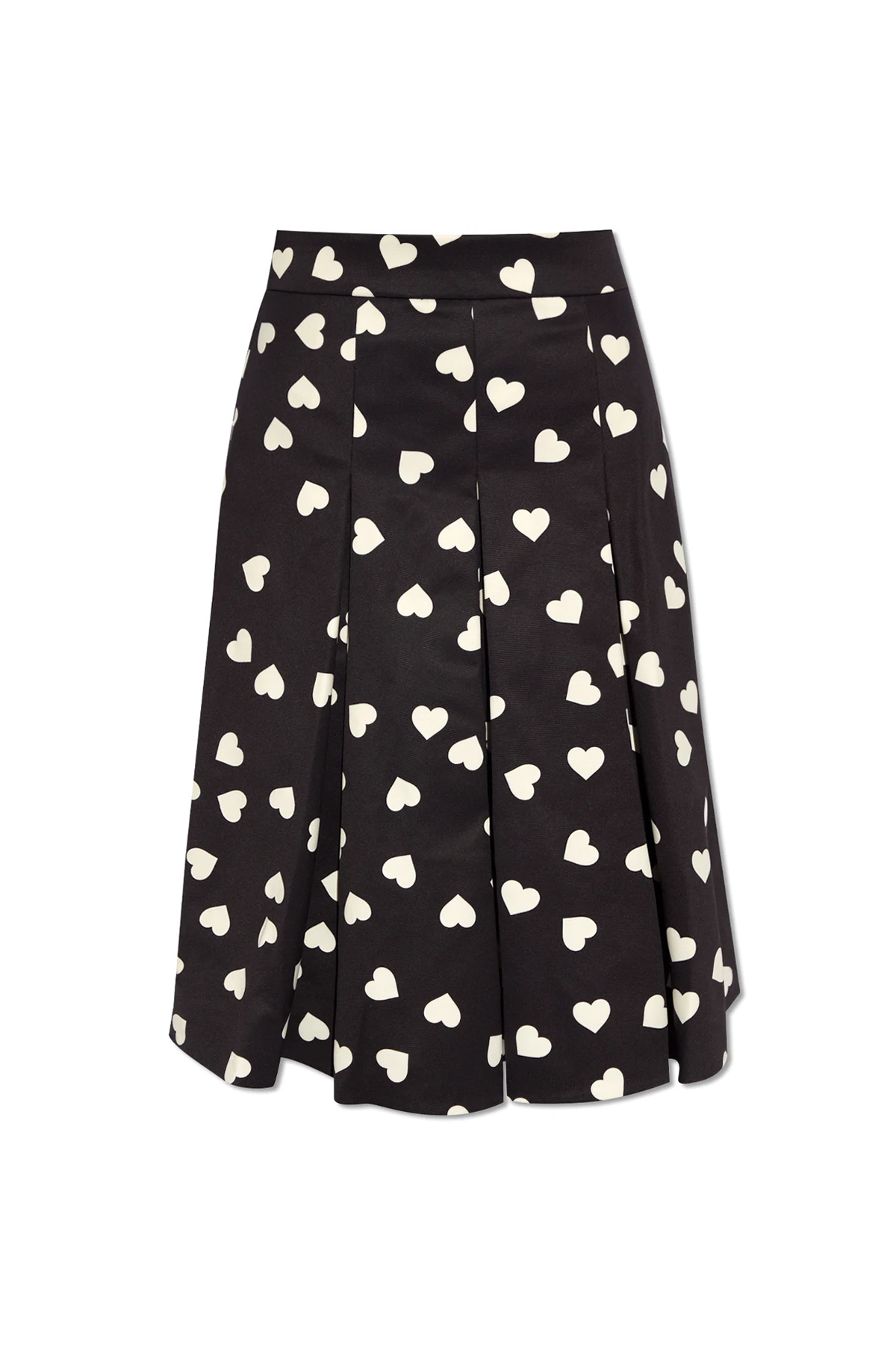 Skirt with heart pattern