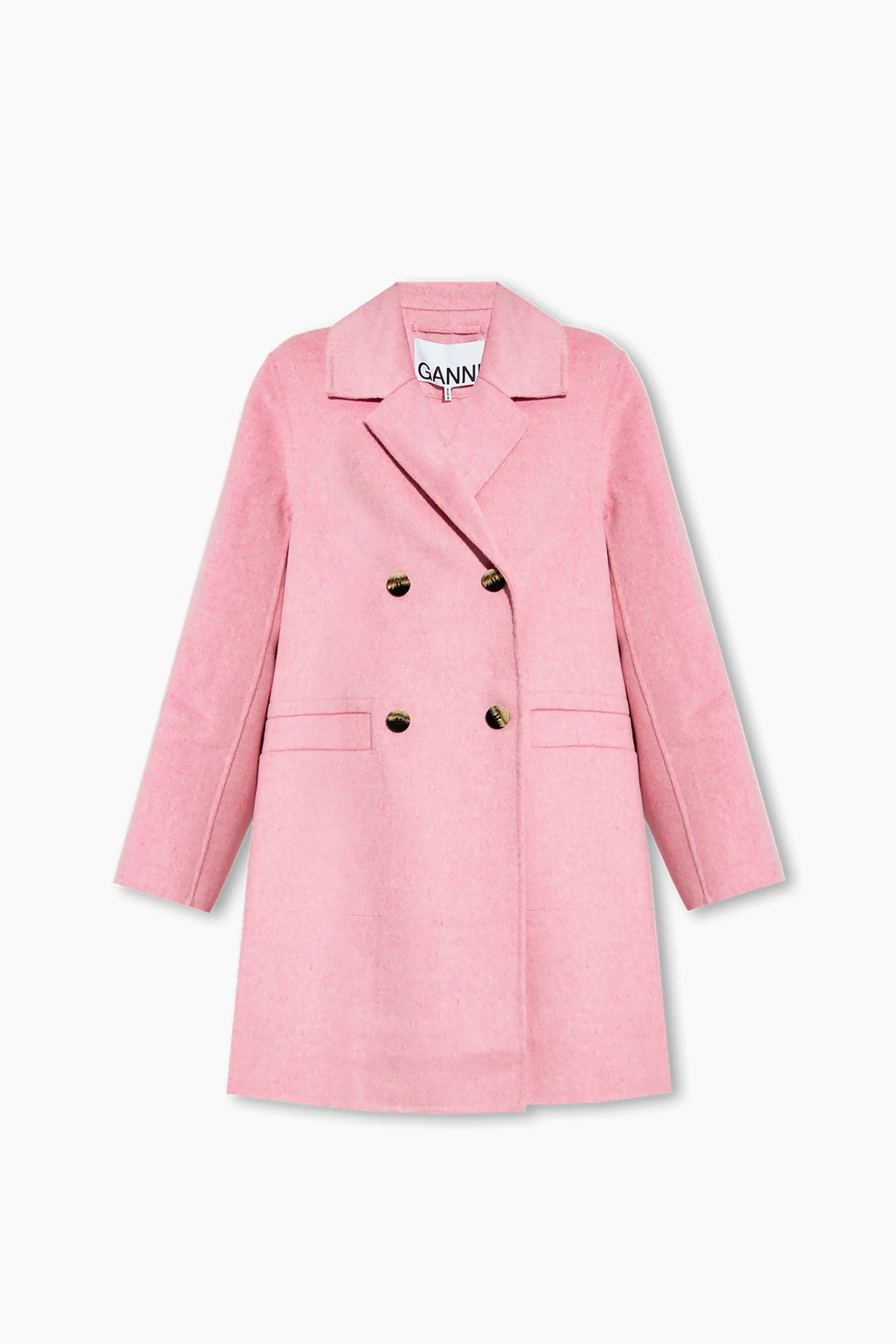 Double-breasted oversize coat