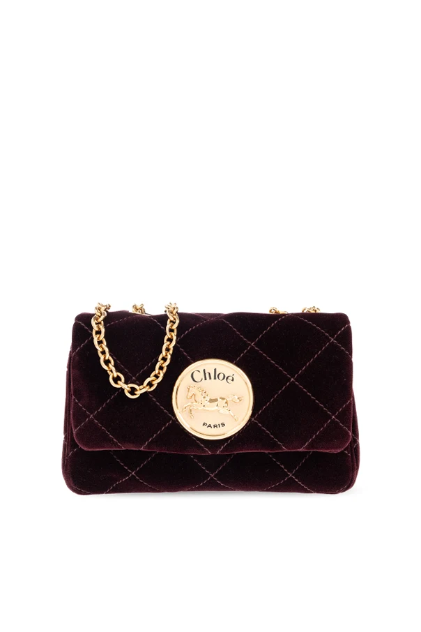 BURGUNDER Schultertasche „Chloé Heritage Small“