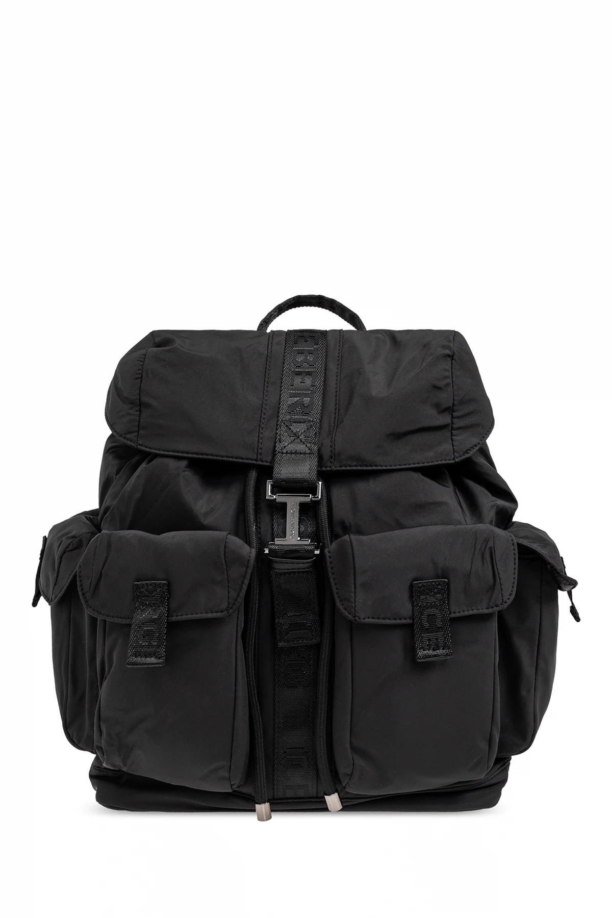 BLACK Backpack with logo