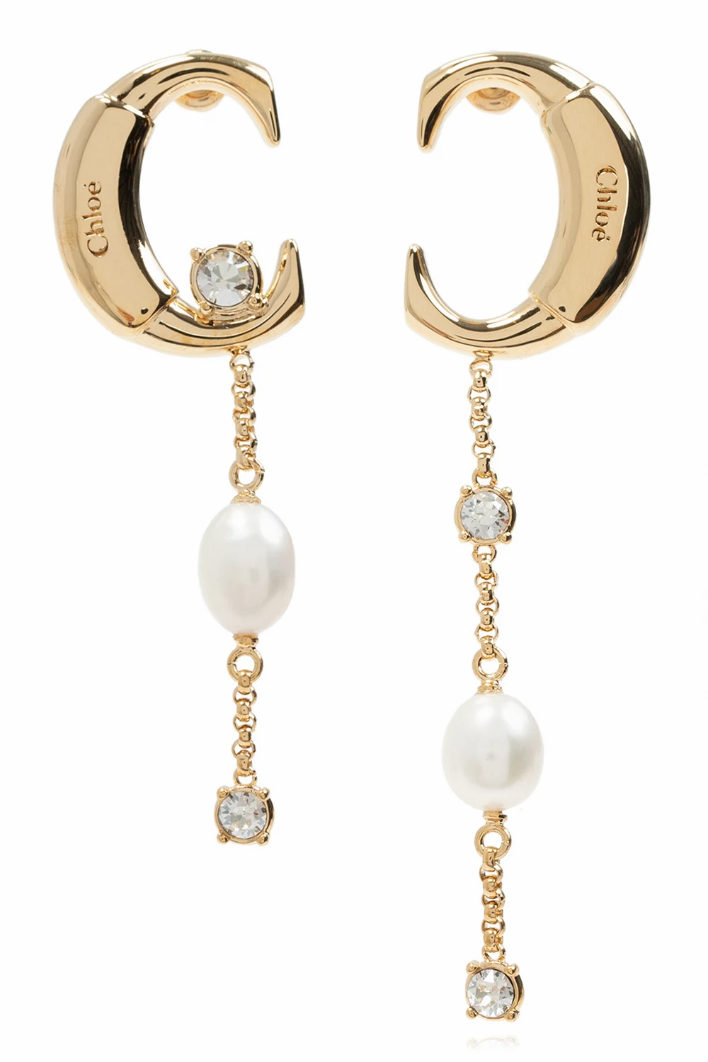 Earrings with appliqué