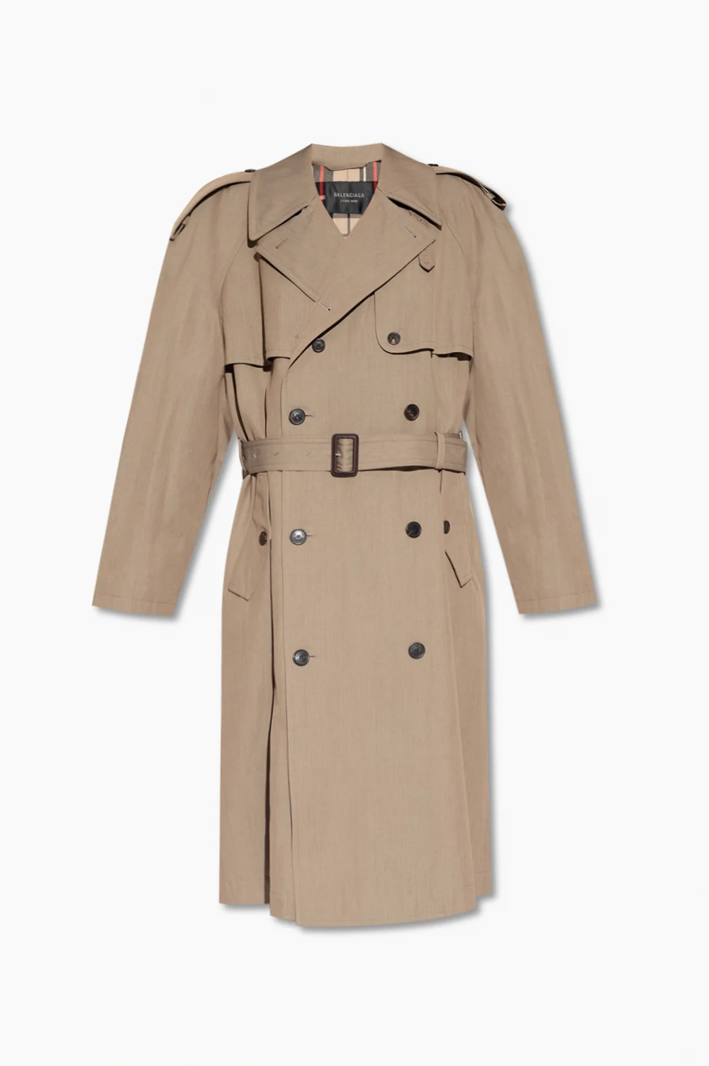 Double-breasted trench coat