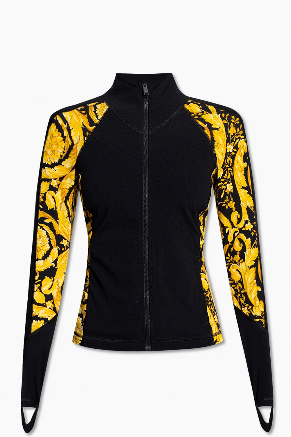 Training sweatshirt with baroque pattern