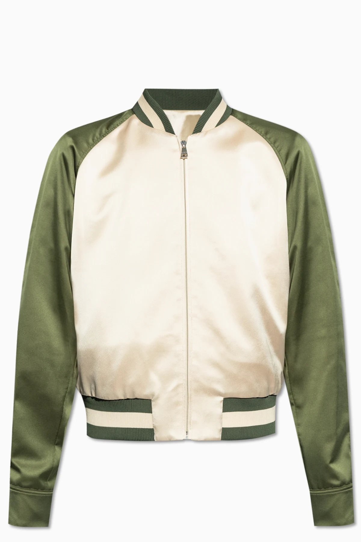 Satynowa kurtka typu ‘bomber’