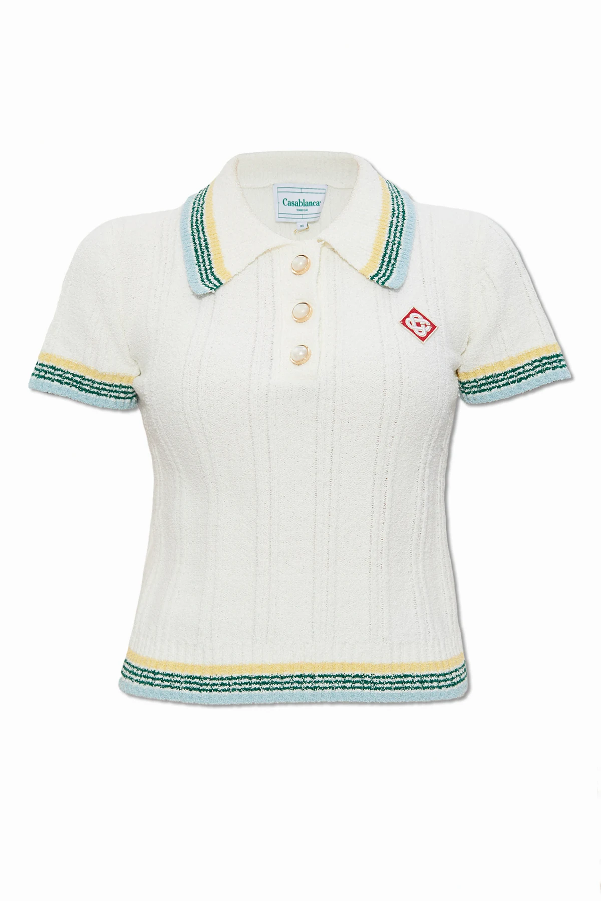 Polo shirt with decorative buttons