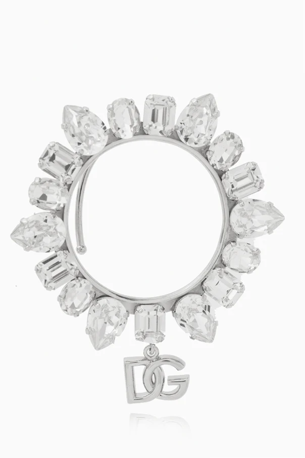 SILBER Rhinestone-embellished ear cuff