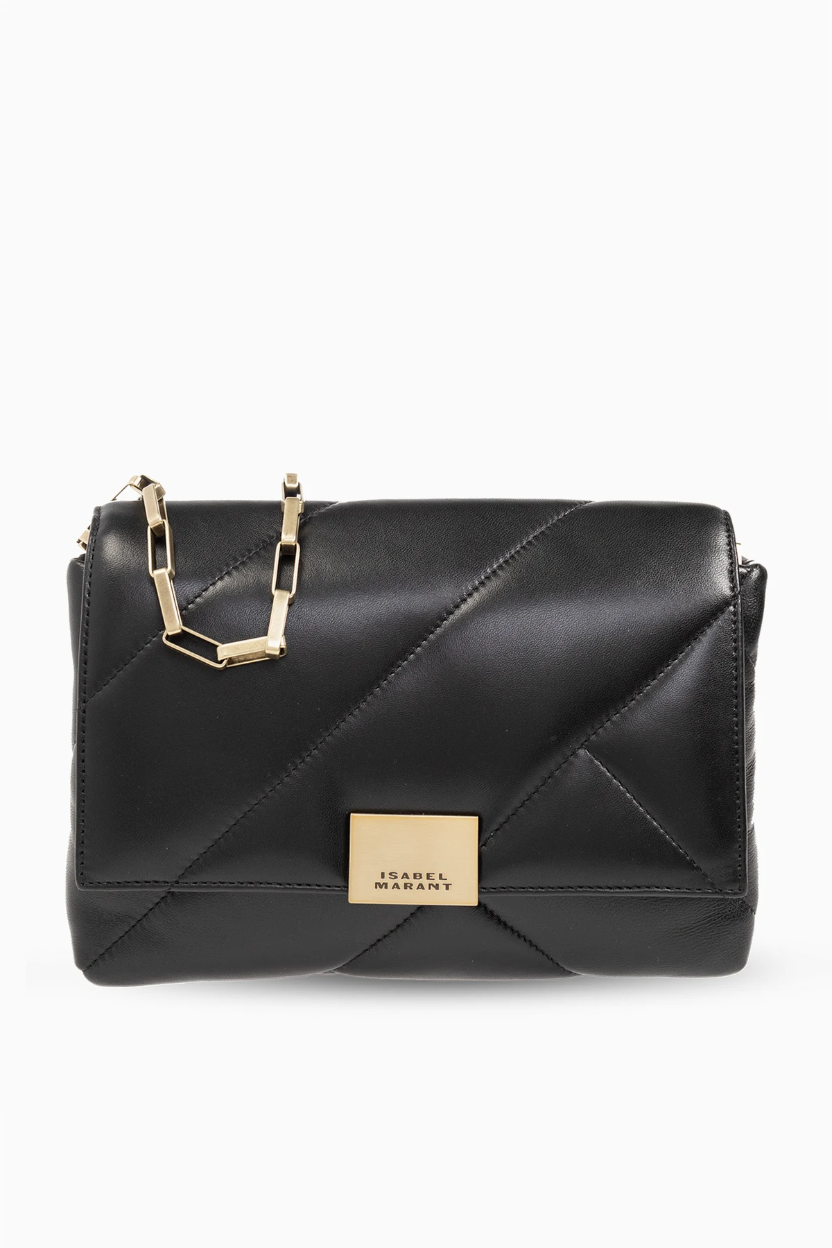 Puffy’ denim shoulder bag