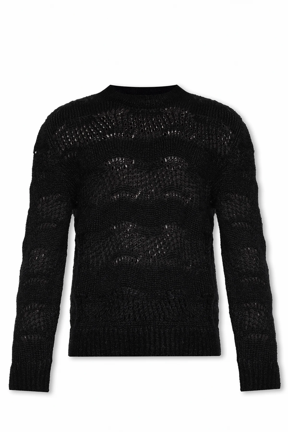 Sweter z dekoracyjnym splotem