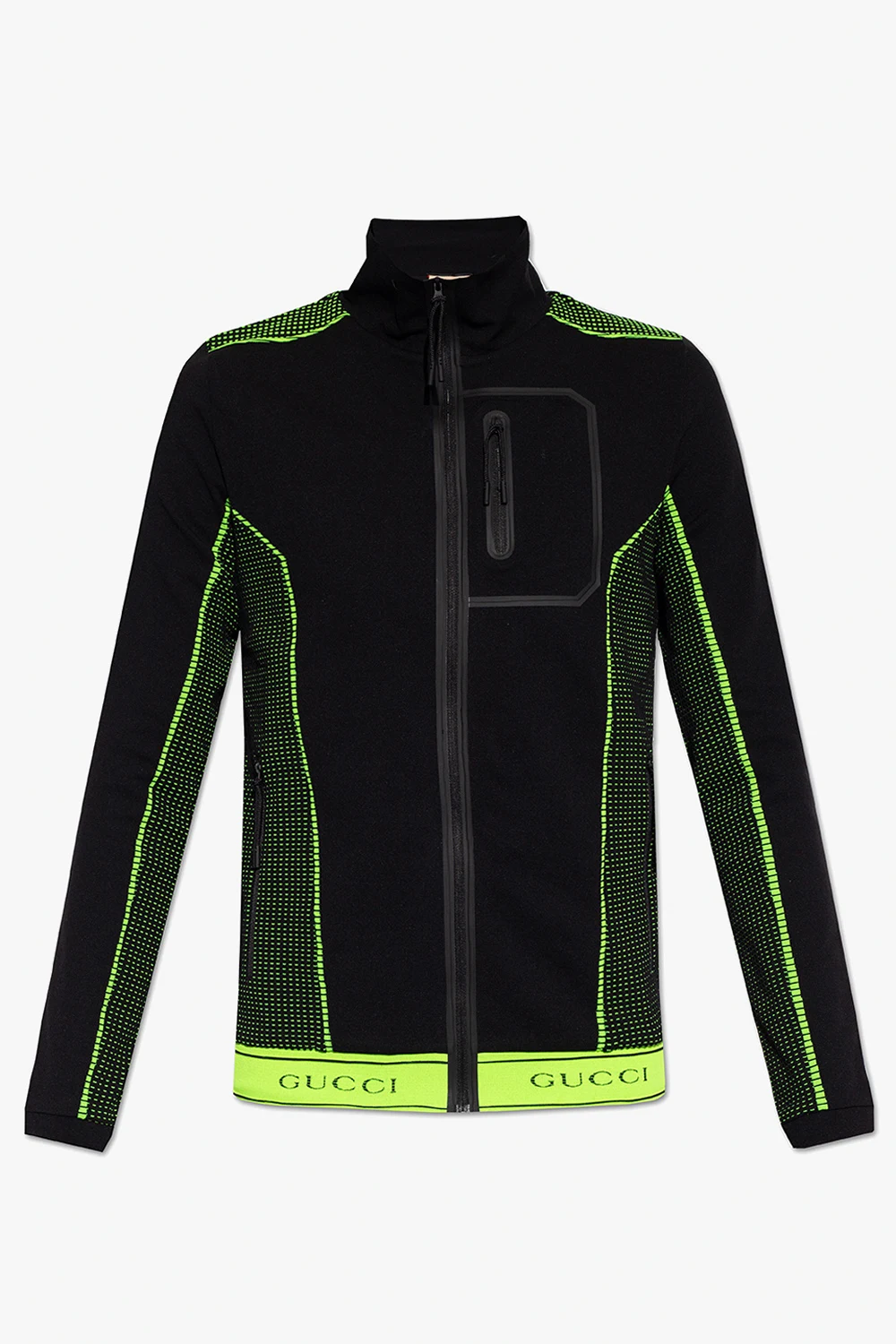 Sweatshirt with standing collar