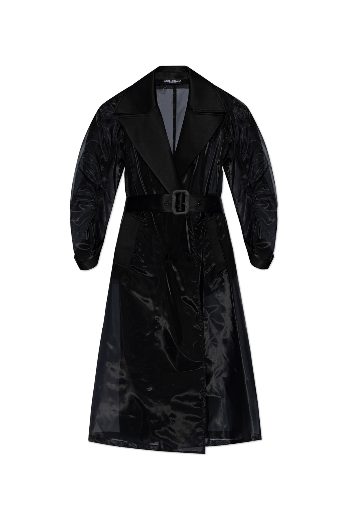 Transparenter Trenchcoat