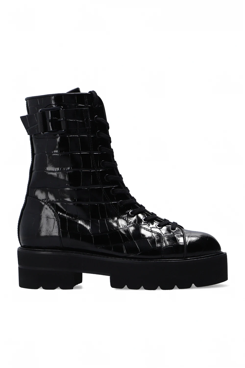 ‘Ryder’ patent leather boots