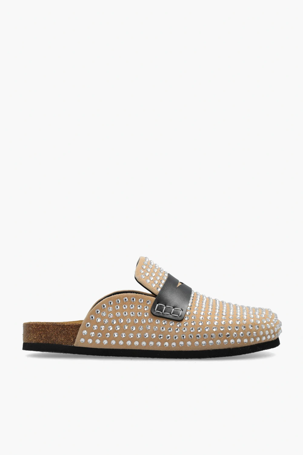 Slides with glossy crystals