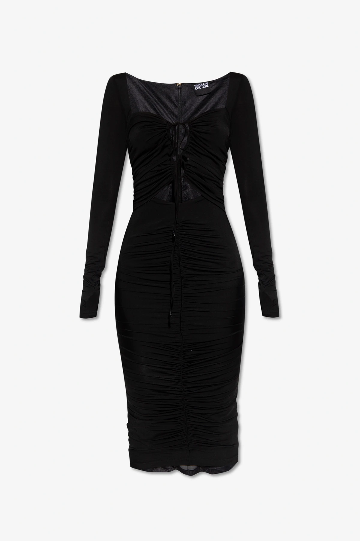 Dress with slashes