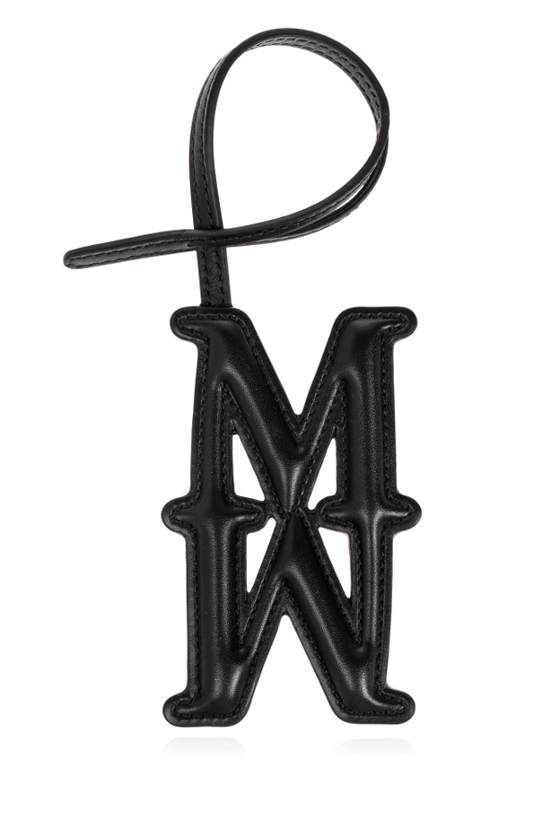 BROWN Leather pendant "Mmcharm"