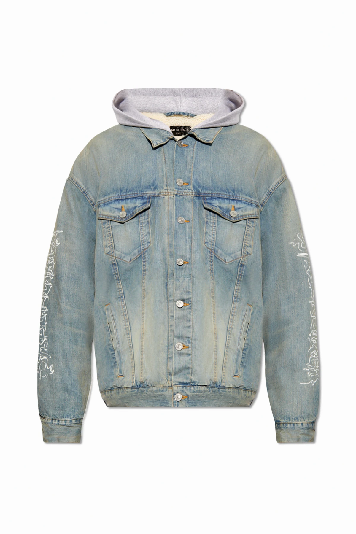 Hooded denim jacket