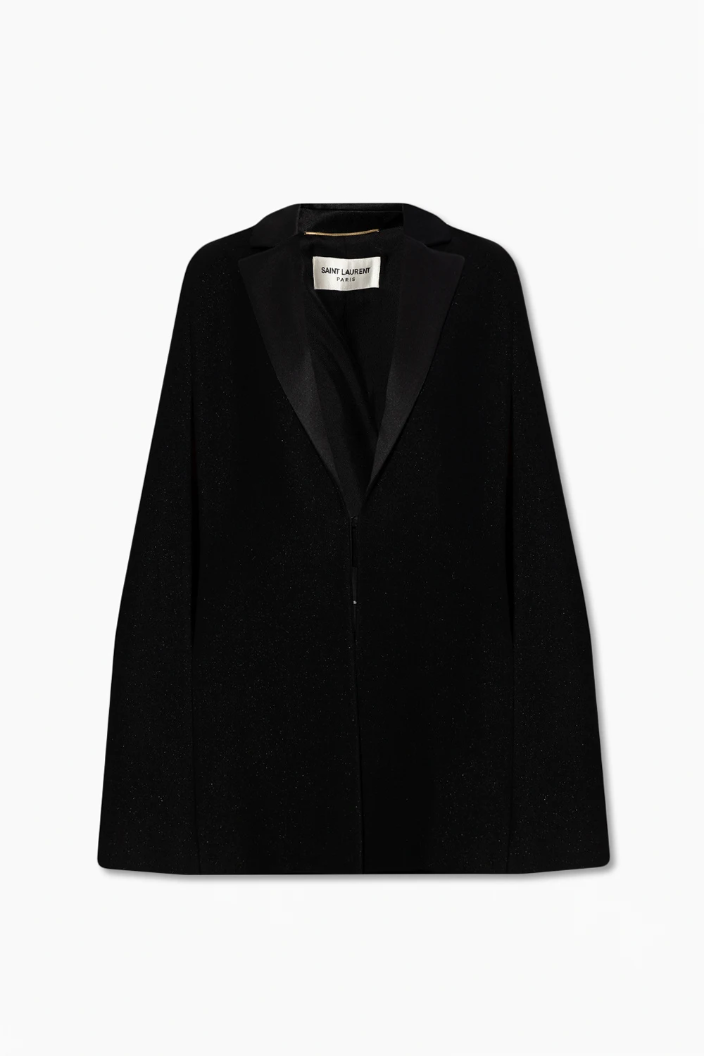 Wool tuxedo cape