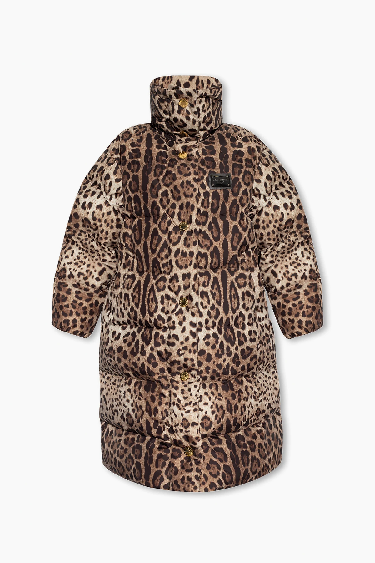 BROWN Jacket with animal motif