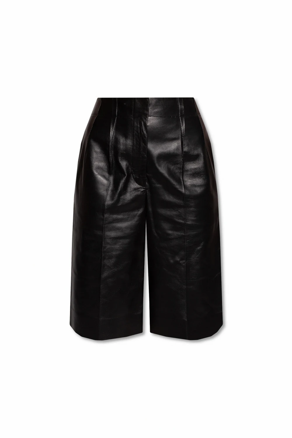 Leather shorts