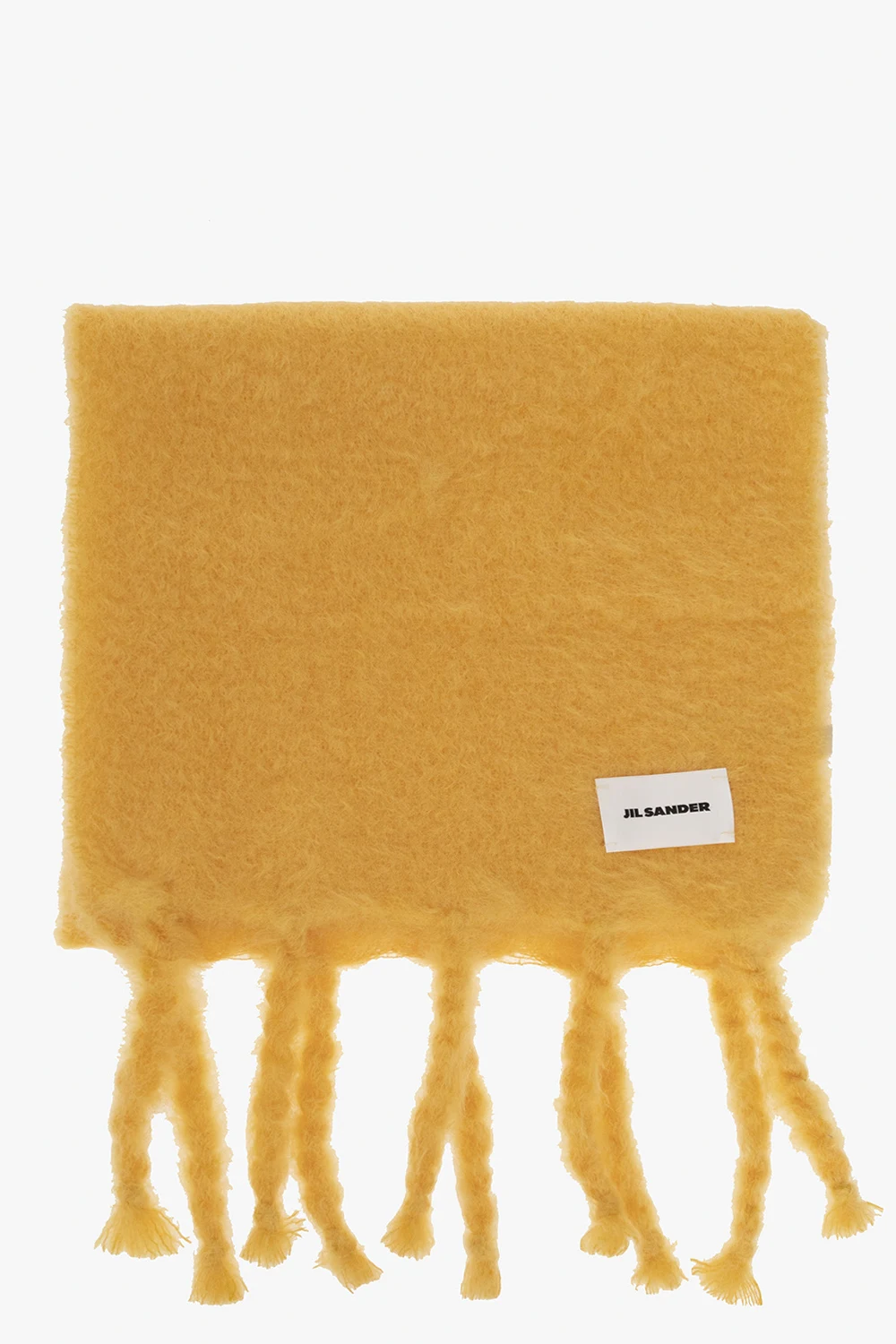 Mohair scarf with logo