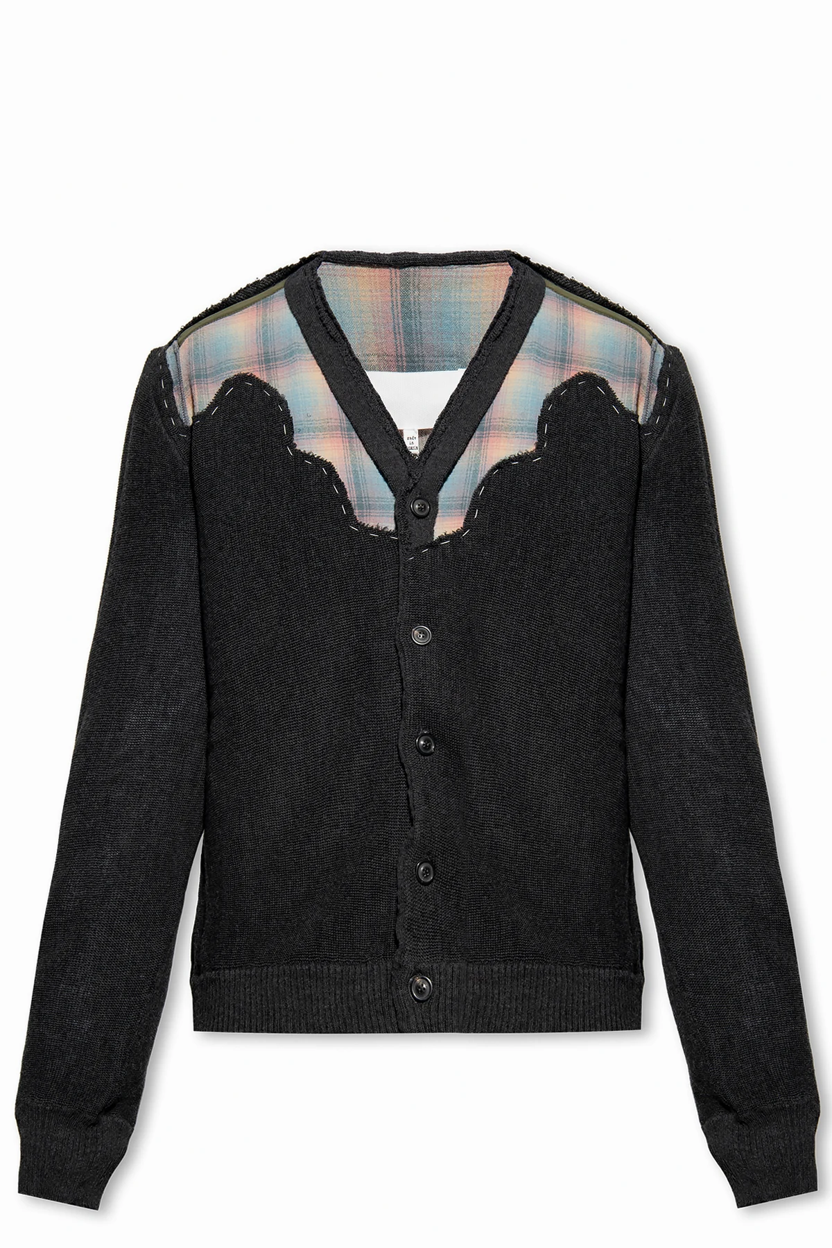 NAVY BLUE Wool cardigan