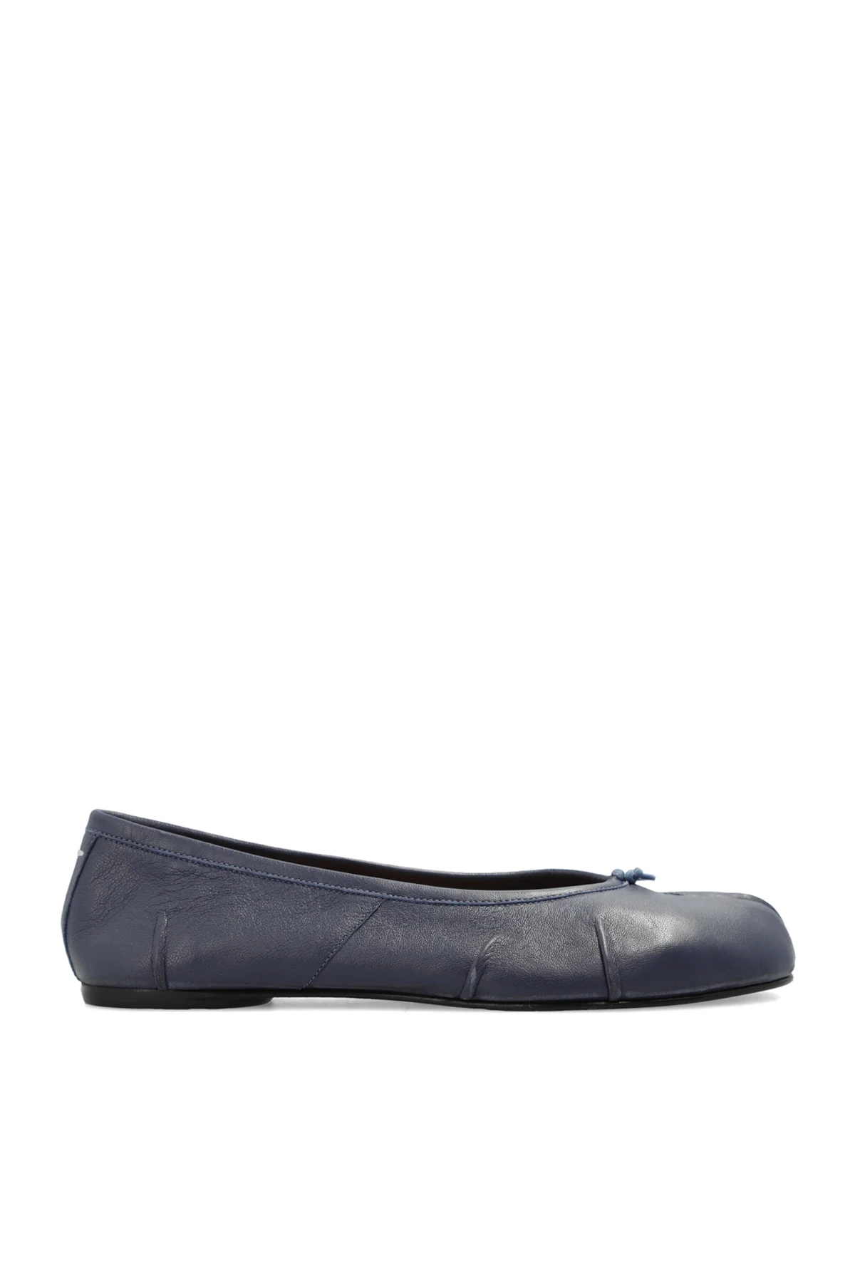 Leather ballet flats with Tabi toe