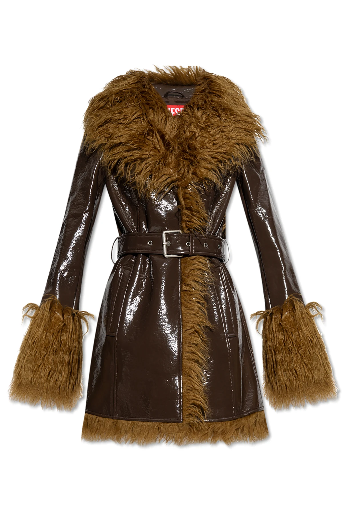 BROWN Jacket G-LACIER in eco leather