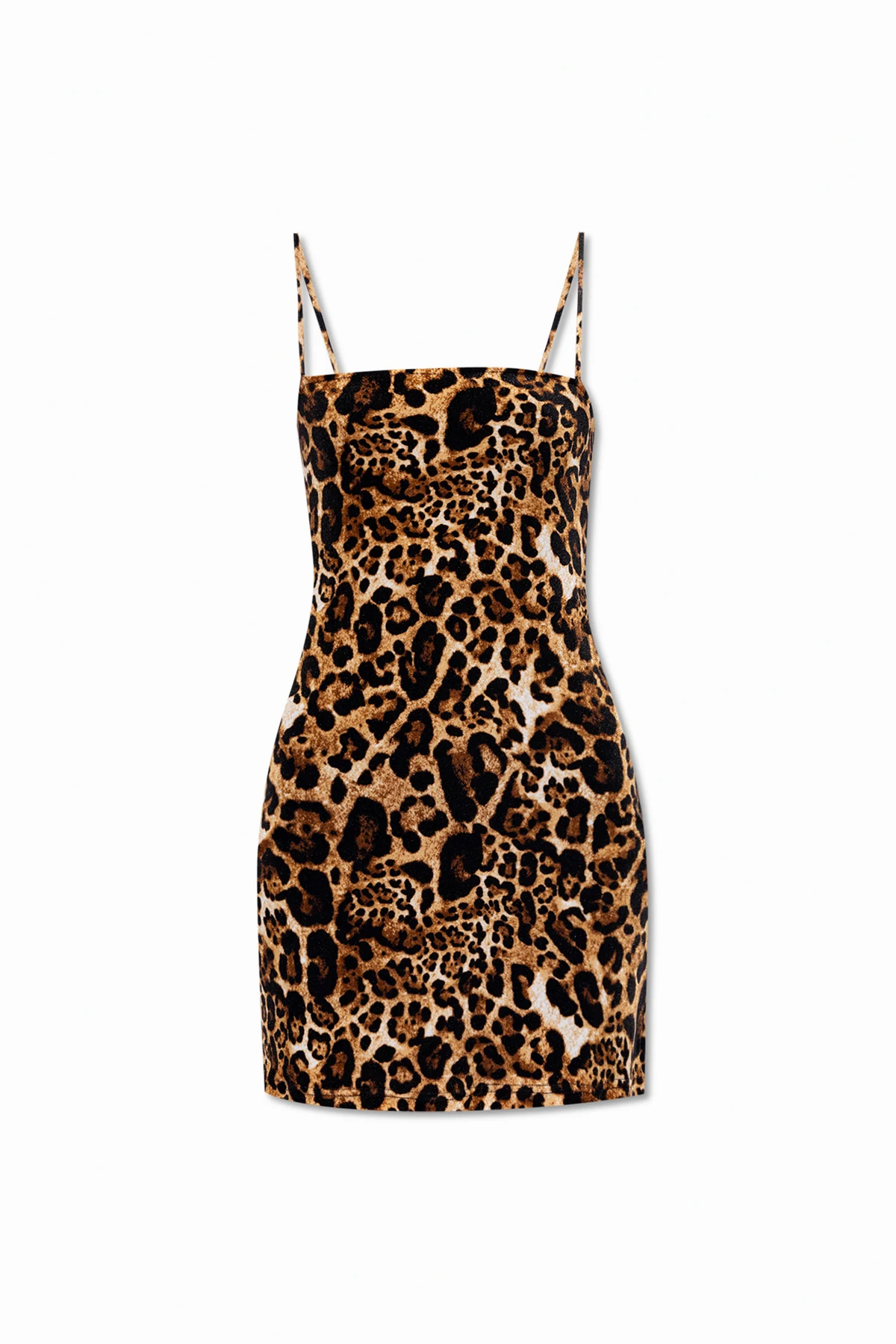 Mini dress with animal motif