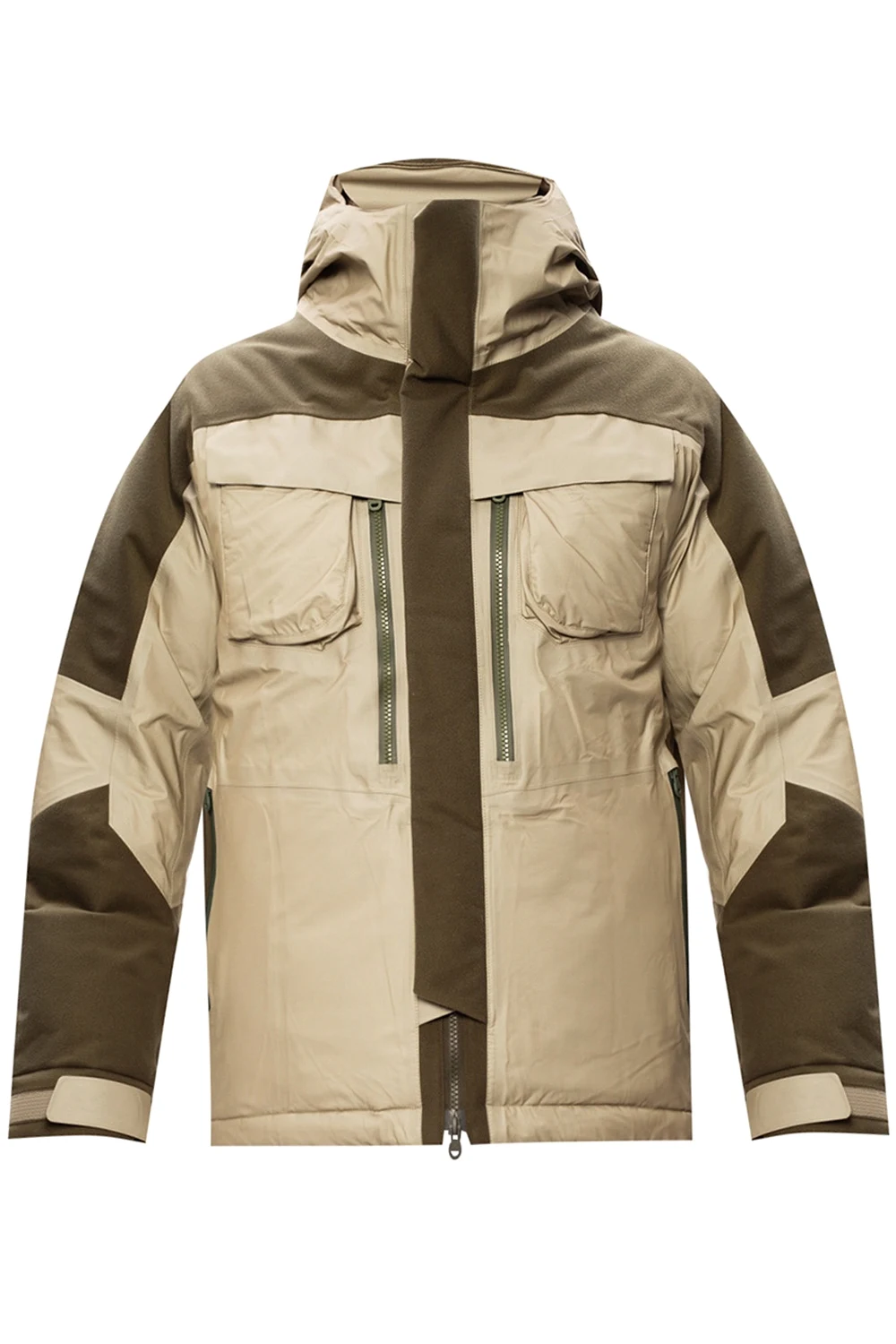 Hooded down jacket