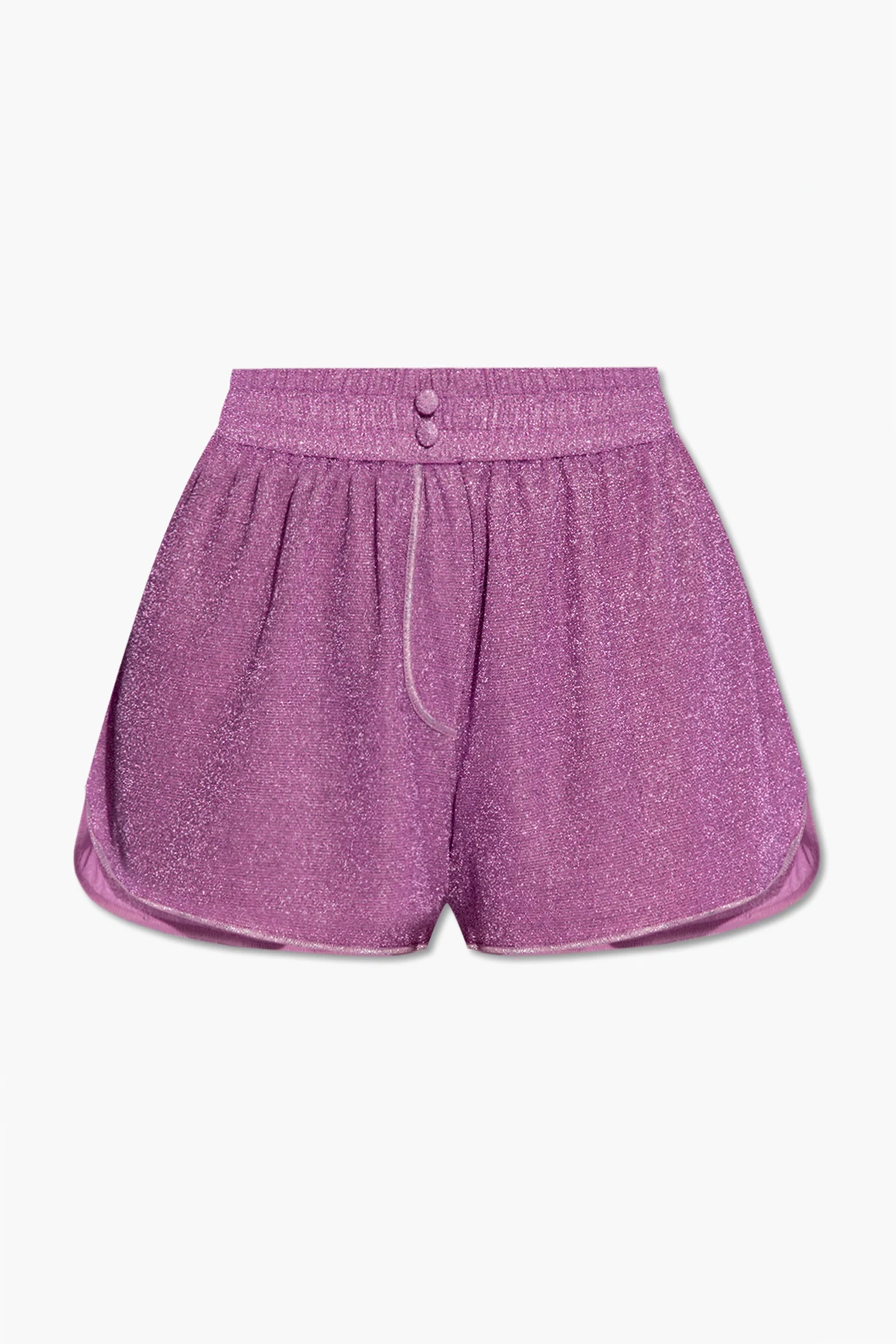 Shorts with lurex yarn