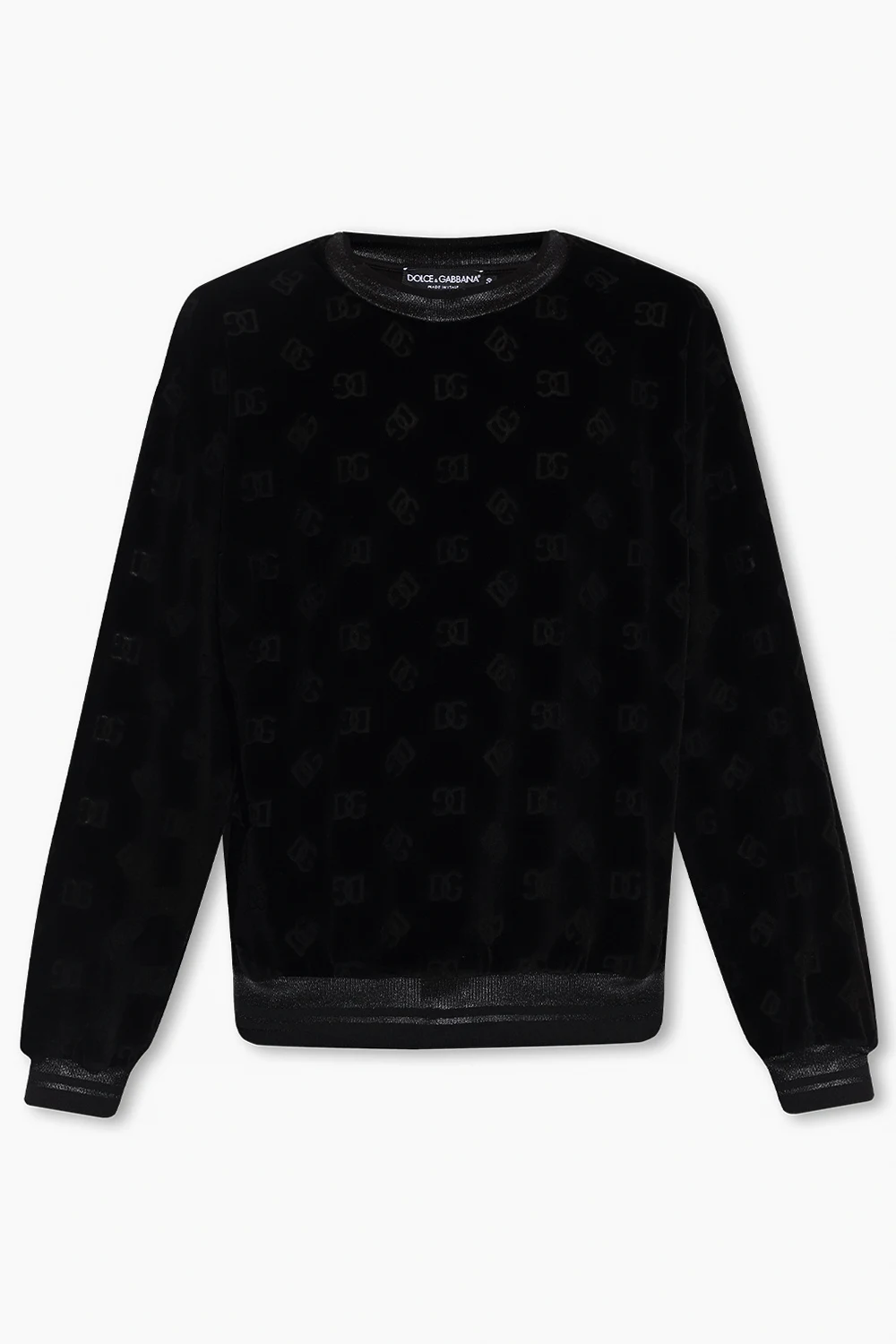 Velvet sweatshirt